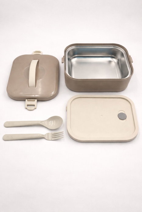 Hermia Caja de Almuerzo de Acero Inoxidable 650 ml